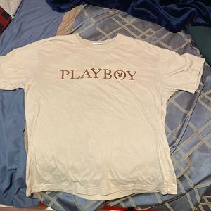 Tan playboy shirt